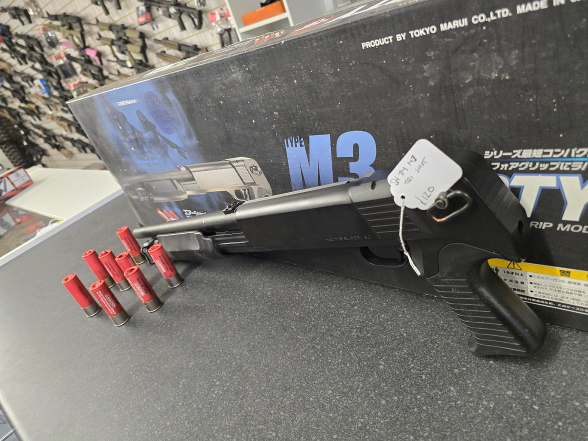 Second hand Tokyo Marui M3 Shorty 6mm RIF Spring Airsoft Shotgun