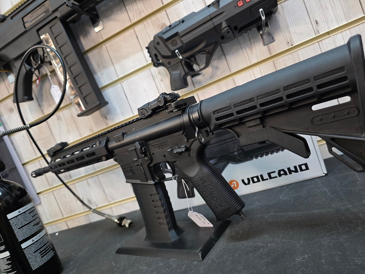 Second hand Tippmann 6mm RIF HPA Airsoft Rifle Bundle