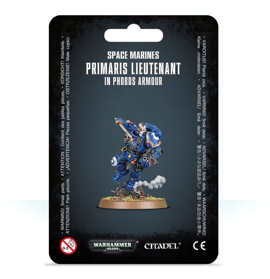 Warhammer 40K Space Marines Primaris Lieutenant in Reiver Armour