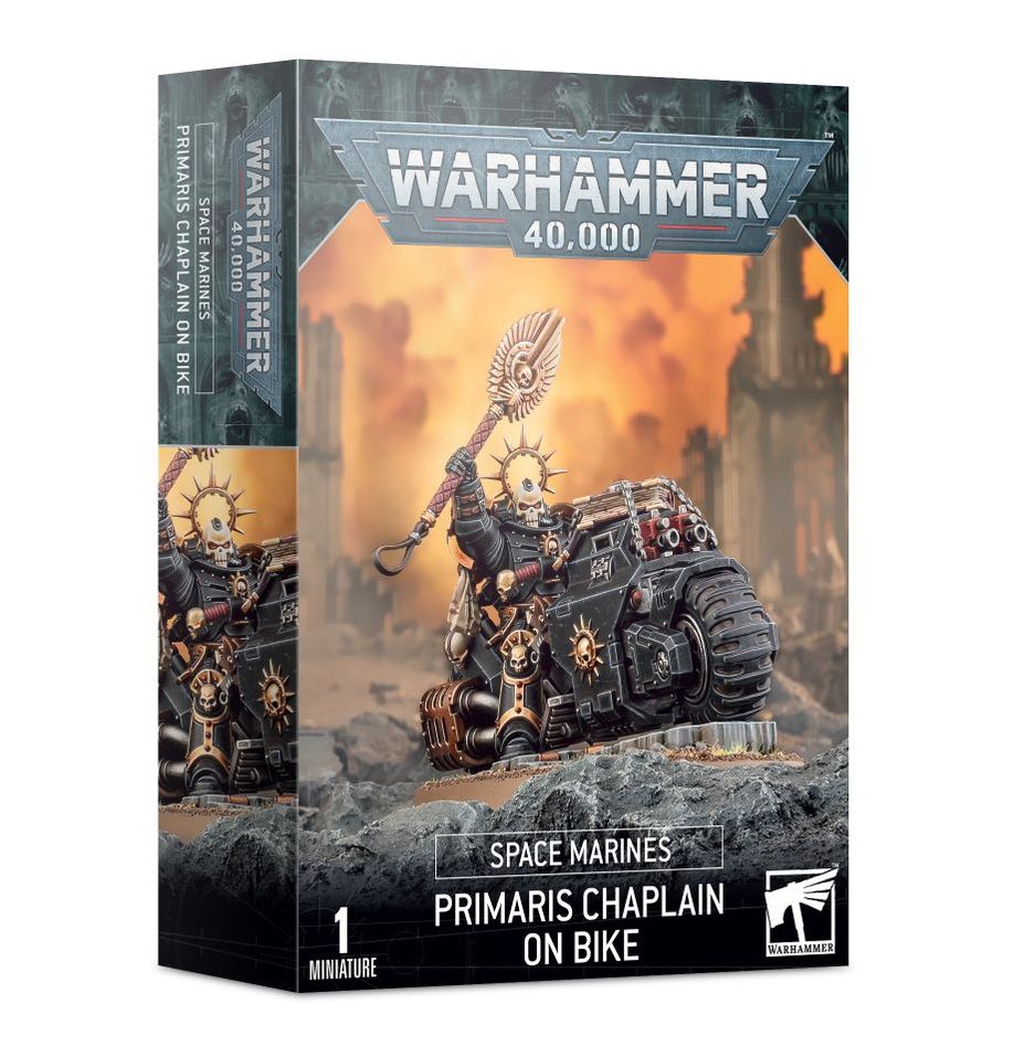 Warhammer 40K Space Marines Chaplain on Bike