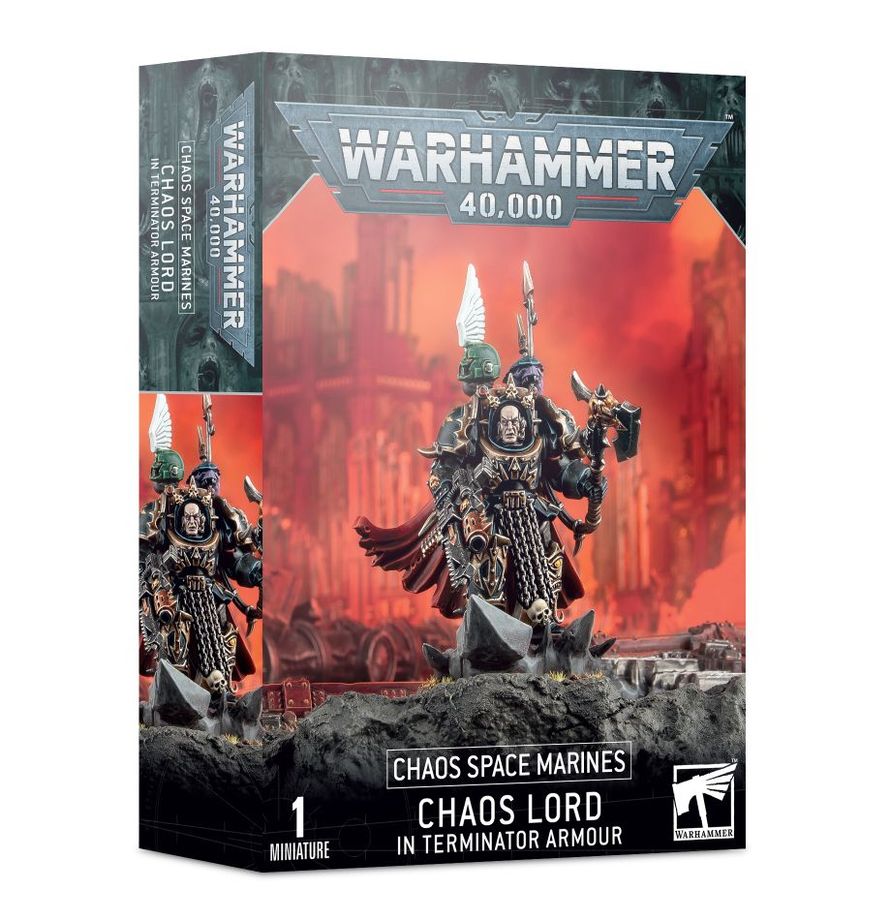Warhammer 40K Chaos Space Marines Chaos Lord In Terminator Armour