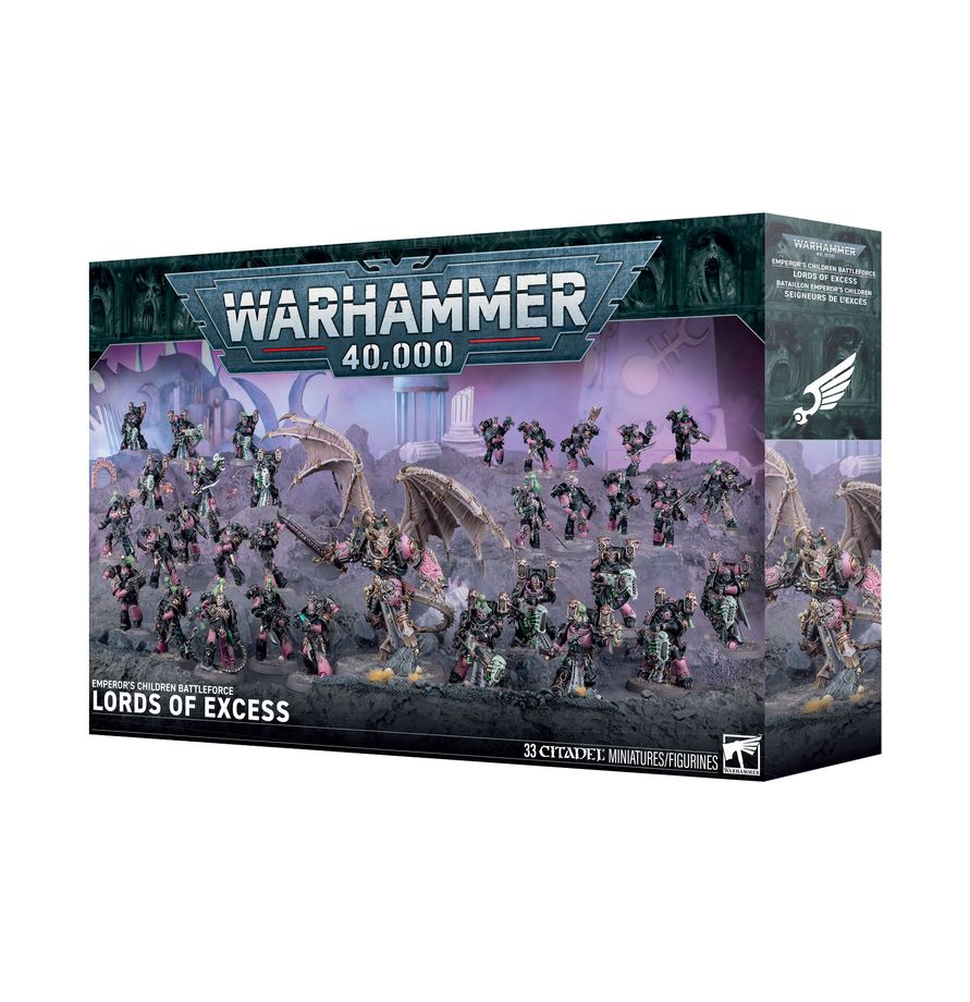 Warhammer 40K Battle Force Emperors Children Lords of Excess
