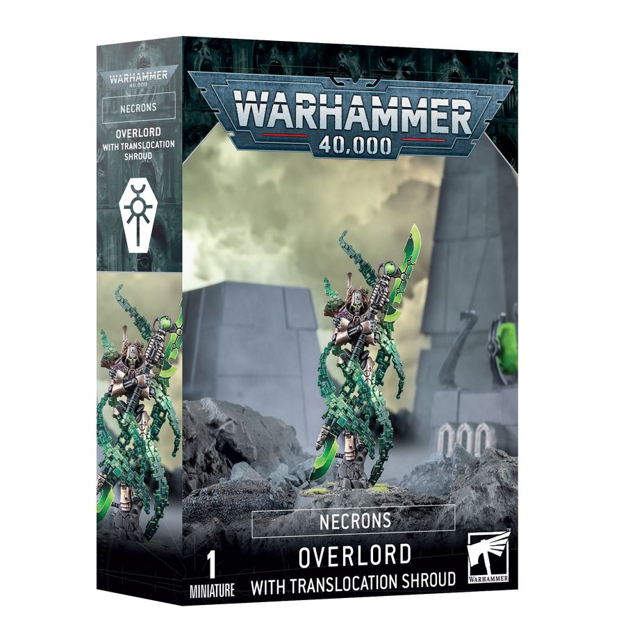 Warhammer 40K Necrons Overlord with Translocation Shroud