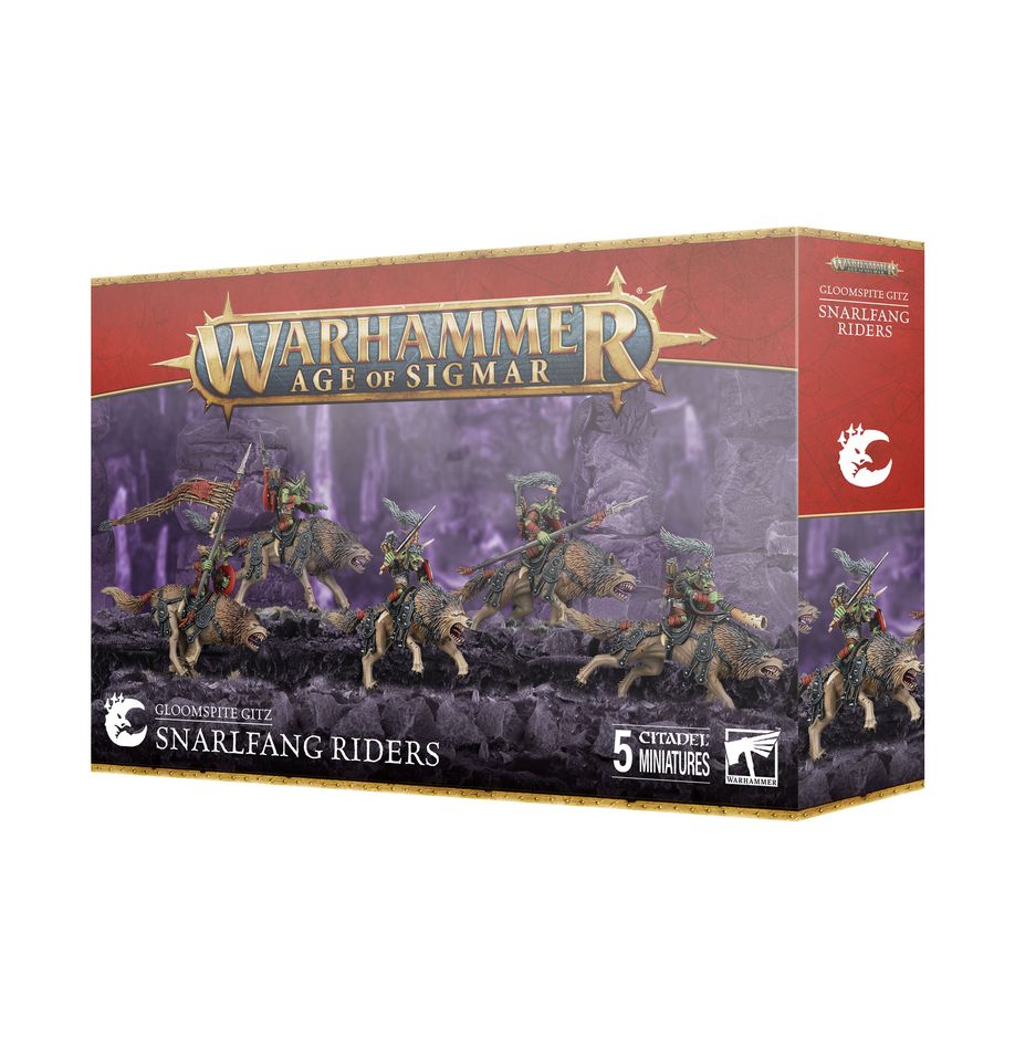 Warhammer Age of Sigma Gloomspite Gitz Snarlfang Riders