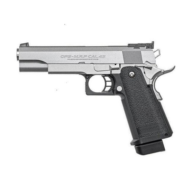 Tokyo Marui Hi Capa Custom Chrome 6mm RIF GBB Airsoft Pistol