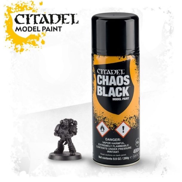 Warhammer Citadel Spray Chaos Black 400ml