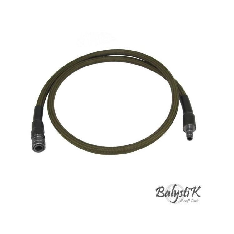 Balystik 8mm Olive Braided Delux 100cm Airsoft Air Line
