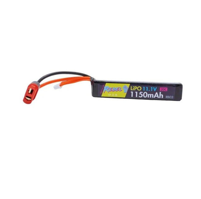 Rebel 11.1 1150 mAh Deans battery