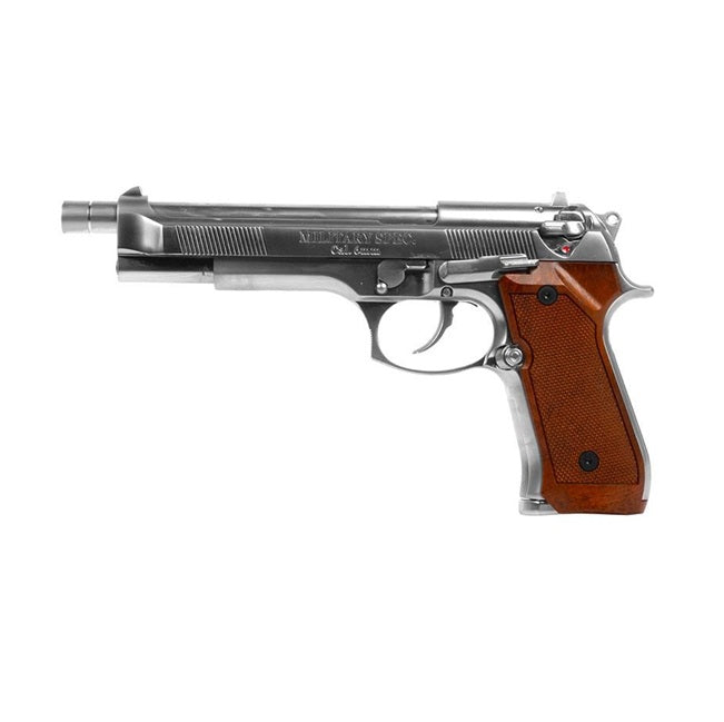 WE M92L Chrome 6mm RIF GBB Airsoft Pistol