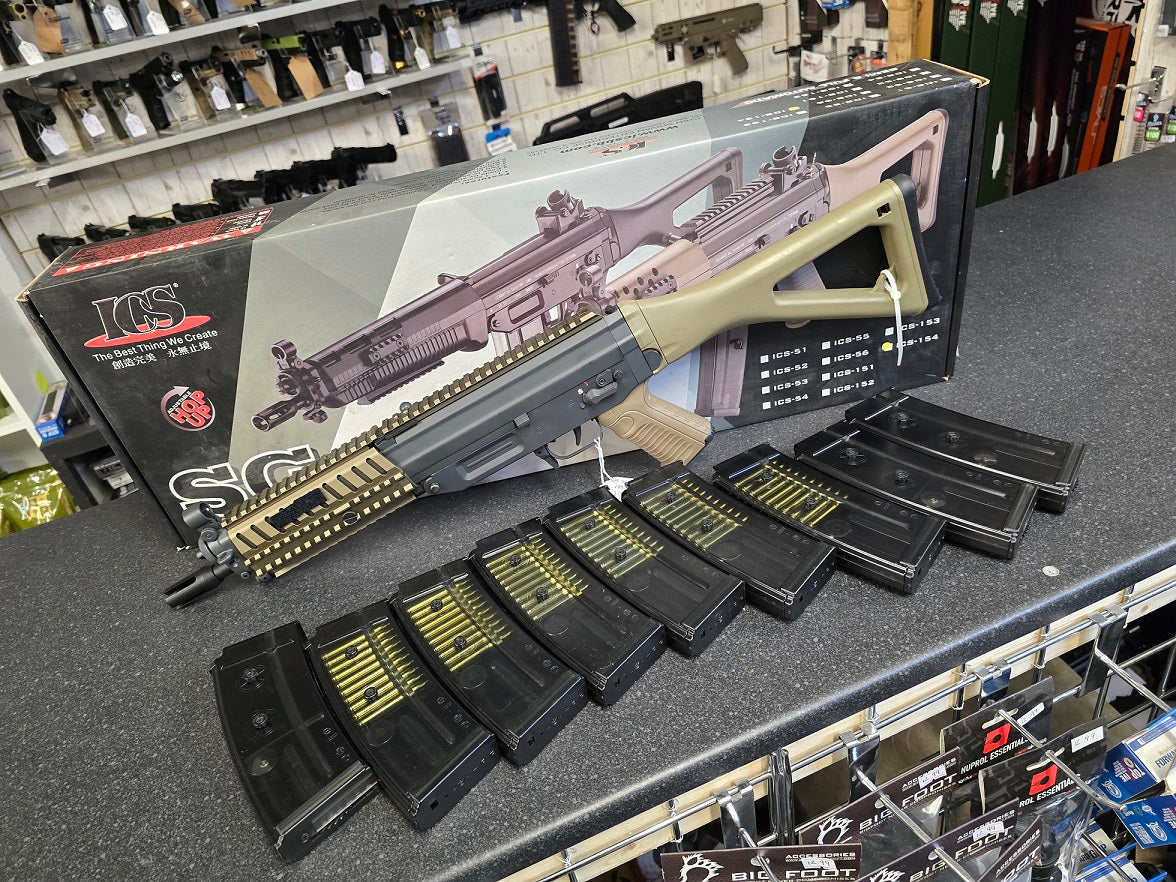Second hand ICS SIG 552 6mm RIF AEG Airsoft Rifle