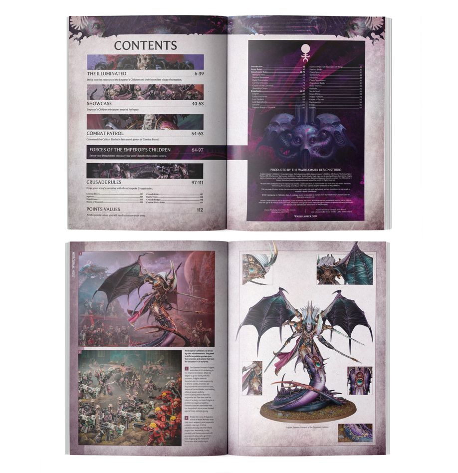 Warhammer 40K Emperors Children Codex