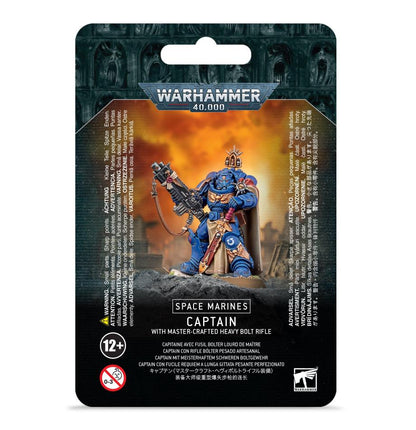Warhammer 40K Space Marine Captain with Master Crafted Bolt Rifle