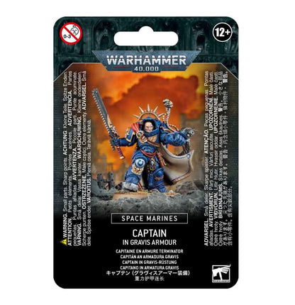 Warhammer 40K Space Marine Captain in Gravis Armour