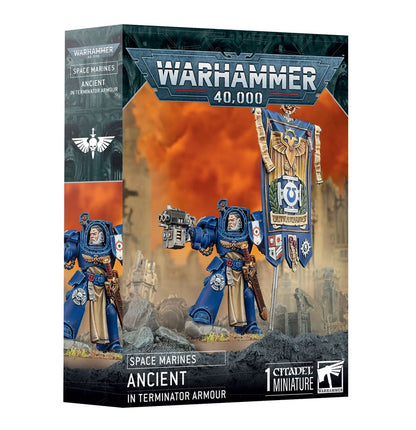 Warhammer 40K Space Marine Ancient in Terminator Armour
