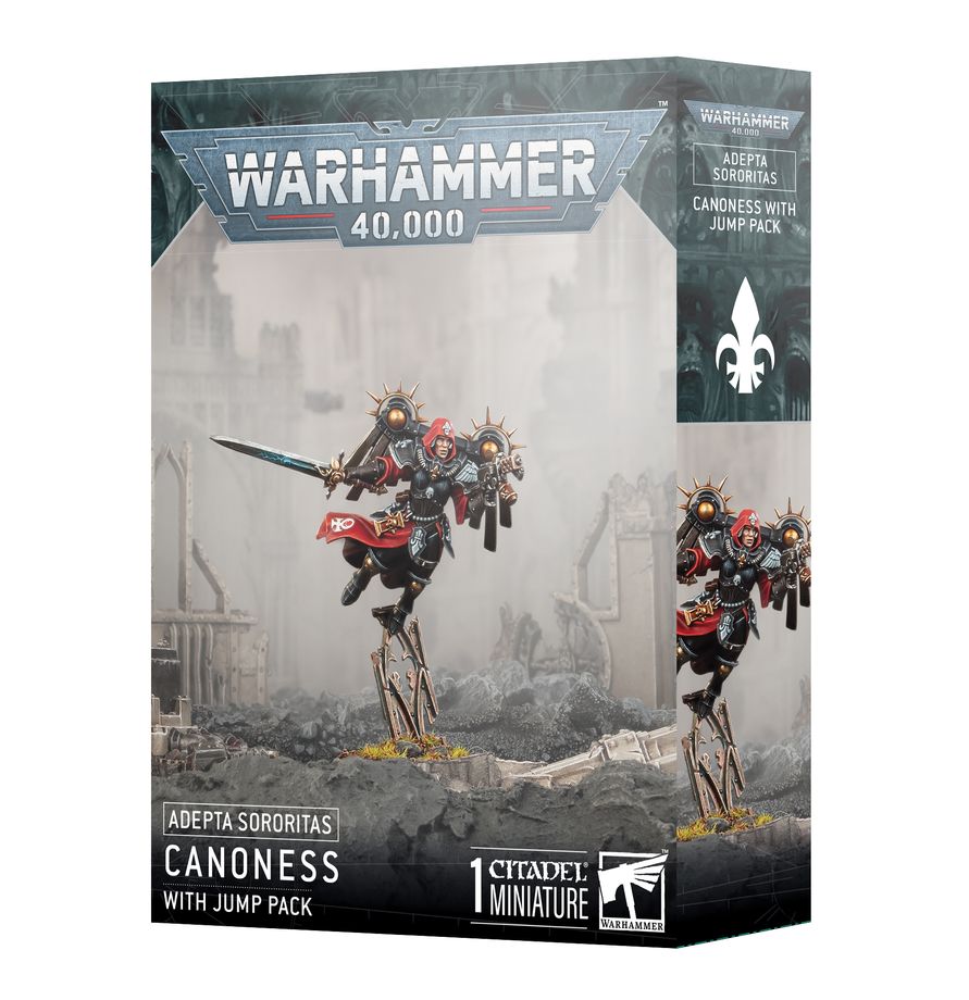 Warhammer 40K Adepta Sororitas Cannoness with Jump Pack