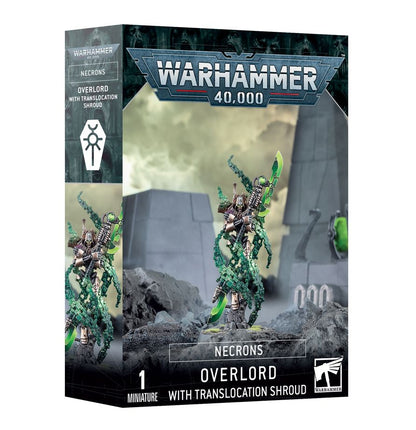 Warhammer 40K Necrons Overlord with Translocation Shroud
