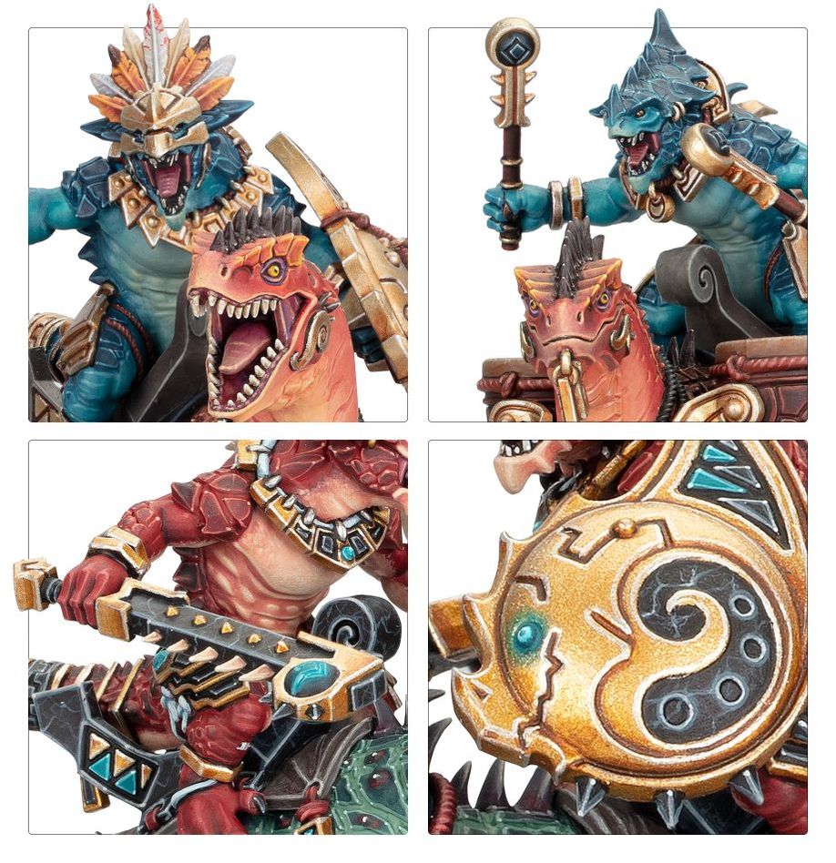 Warhammer Age of Sigma Seraphon Aggradon Lancers