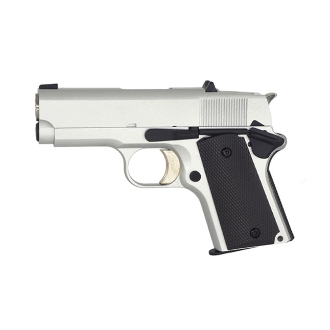 Army Armament R45A1 1911 Chrome 6mm RIF Gas Airsoft Pistol