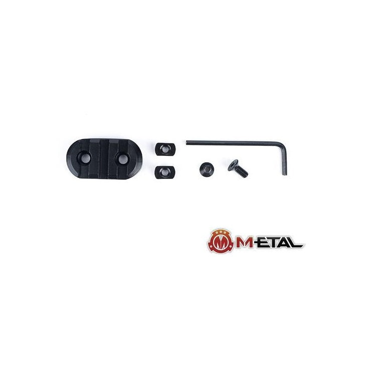 Metal M-Lock Airsoft 3 Slot Rail Black