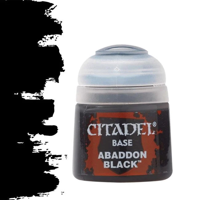 Warhammer Citadel Base Paint Abbadon Black 12ml