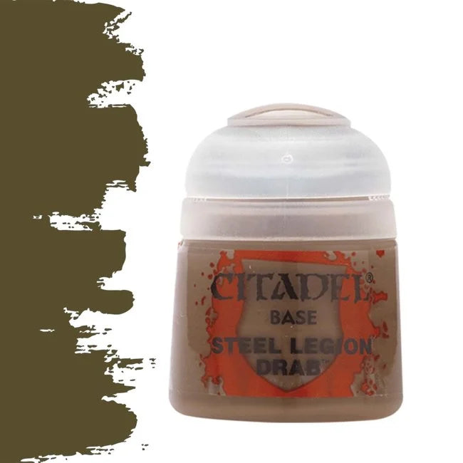 Warhammer Citadel Base Paint Steel Legion Drab 12ml