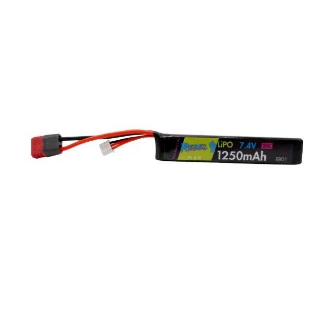 Rebel 7.4 1250mAh Deans Battery