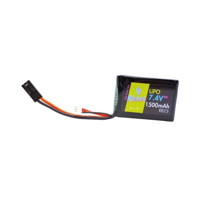 Rebel 7.4v 1500mAh Lipo Tamiya Battery
