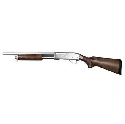 S&T M870 Silver 6mm RIF Spring Airsoft Shotgun