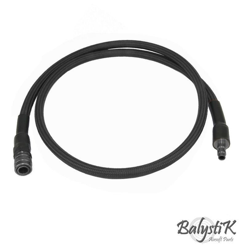 Balystik 8mm Black Braided Delux 100cm Airsoft Air Line